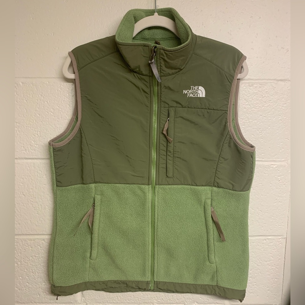 The North Face Light Green Denali Vest Women’s Medium